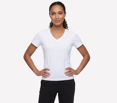 Pima V-Neck Tee | Skechers Women