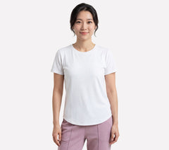GO WALK Luxe Rib Tee | Skechers Women