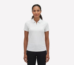 GO GOLF Short Sleeve Birdie Zip Front Polo | Skechers Women