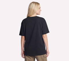 Gold Splatter Diamond Short Sleeve Tee | Skechers Women