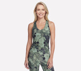GO FLEX RIB Inbloom V-Neck Tank | Skechers Women