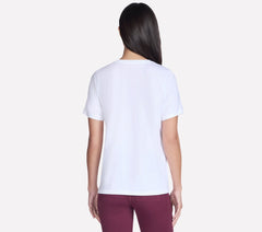 Floral Diamond Short Sleeve Tee | Skechers Women