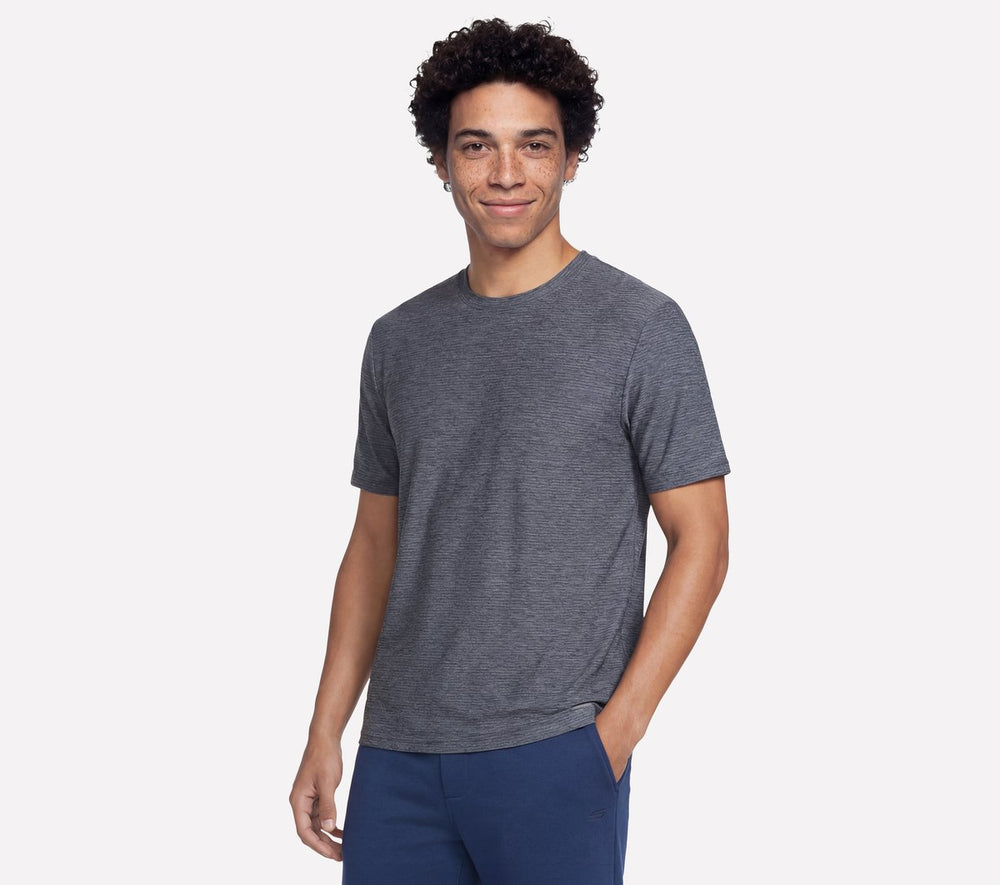 GO DRI All Day Stripe Tee | Skechers Men