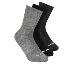 3 Pack Boys' Crew Cotton Socks | Skechers Kids