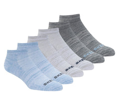 6 Pack Low Cut Non Terry Socks | Skechers Kids