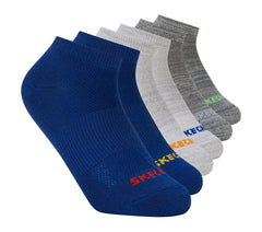 6 Pack Low Cut Non Terry Socks | Skechers Kids