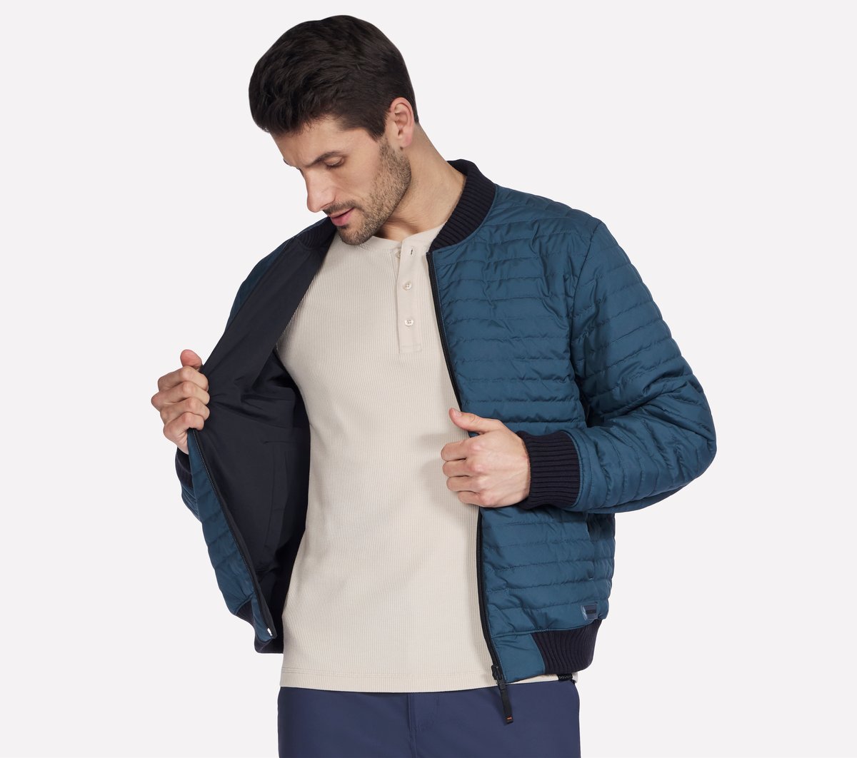 Alpha Reversible Bomber | Skechers Men