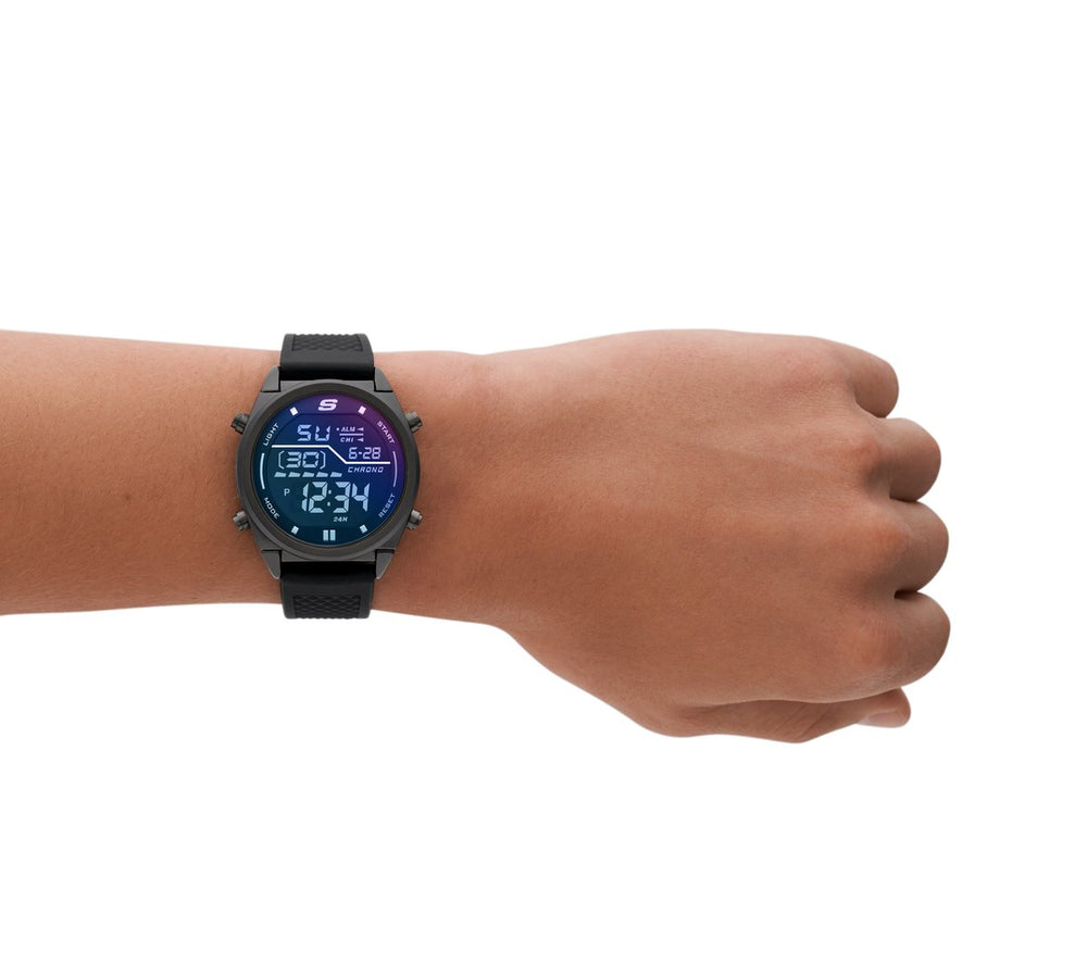 Accessories Blue Face Digital Watch | Skechers Men