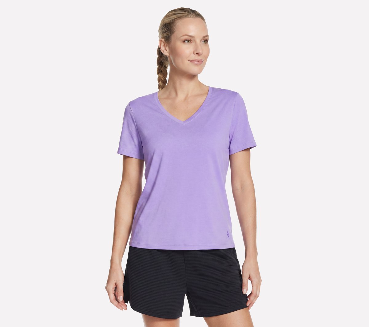Pima V-Neck Tee | Skechers Women