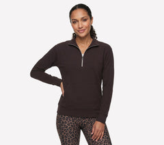 GO LUXE Rib 1/4 Zip | Skechers Women
