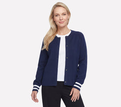 GO WALK Reflection Sweater Bomber | Skechers Women
