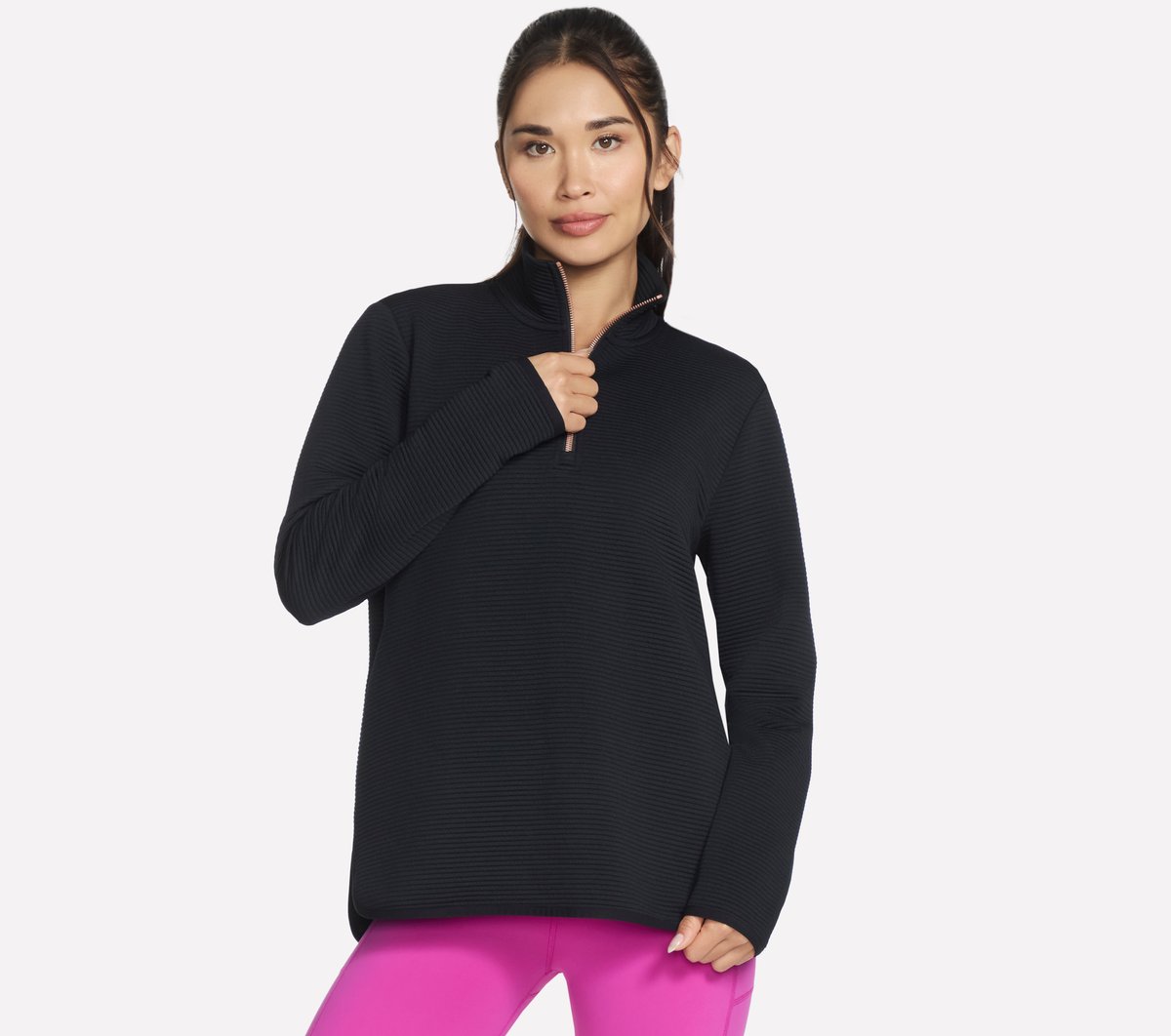 Soft Knit Ottoman 1/4 Zip | Skechers Women