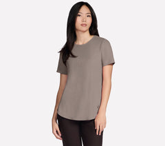 GO WALK Luxe Rib Tunic Tee | Skechers Women