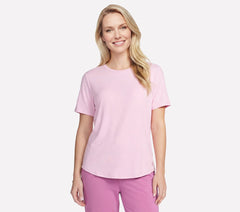 GO WALK Luxe Rib Tee | Skechers Women