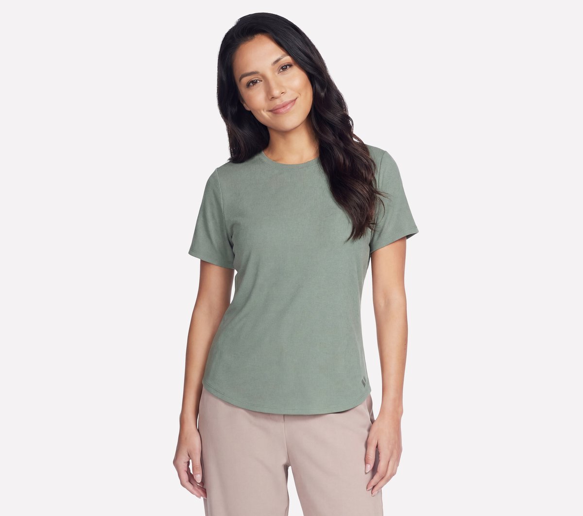 GO WALK Luxe Rib Tee | Skechers Women