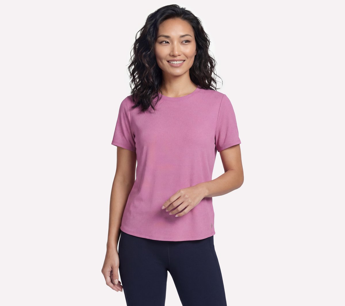 GO WALK Luxe Rib Tee | Skechers Women