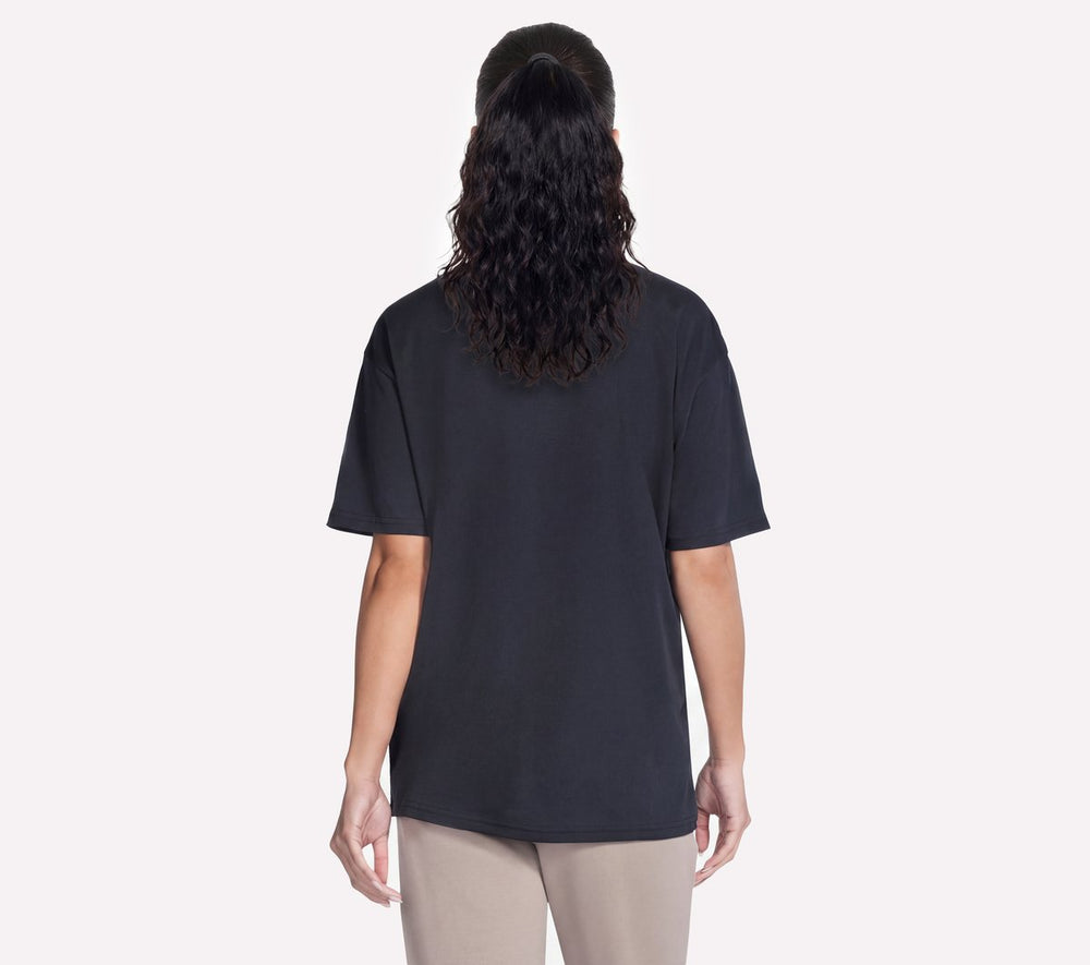 Script Diamond Studded Short Sleeve Tee | Skechers Women