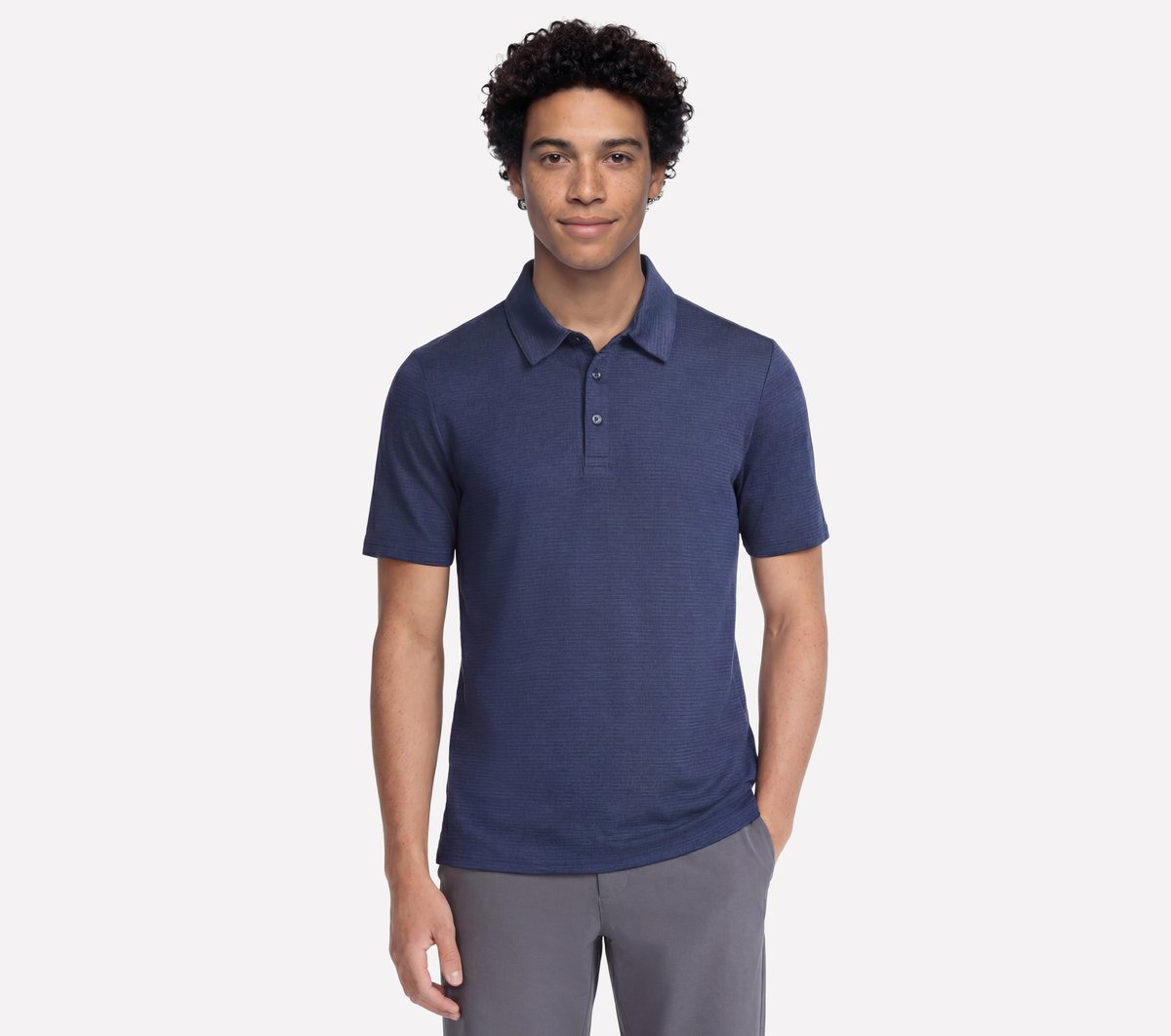 GO GOLF GO DRI All Day Stripe Polo | Skechers Men