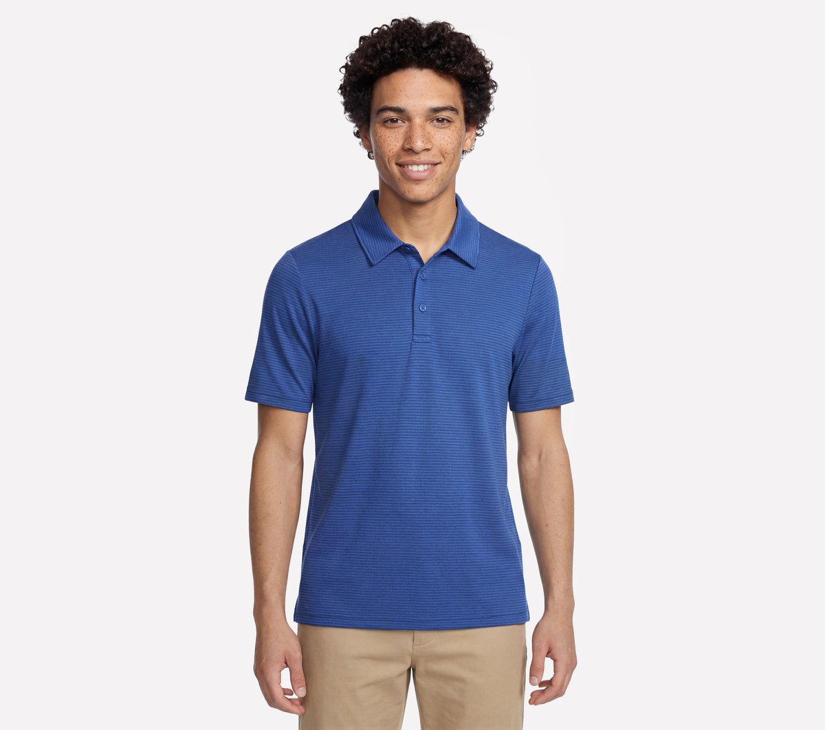 GO GOLF GO DRI All Day Stripe Polo | Skechers Men