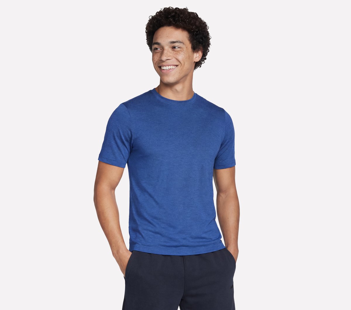 GO DRI All Day Stripe Tee | Skechers Men