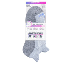 Work: Lowcut Heel Tab Socks - 3 Pack | Skechers Women