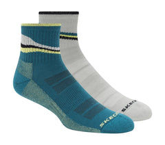 2 Pack Men's Quarter Trail Socks | Skechers Men