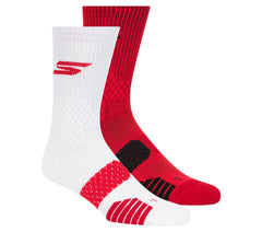 2 Pack Performance Basketball Crew Socks | Skechers Men