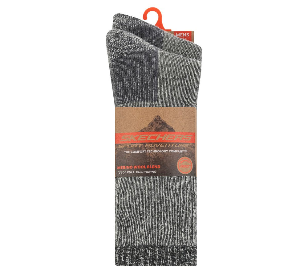 2 Pack Men's Crew Wool Socks | Skechers Men