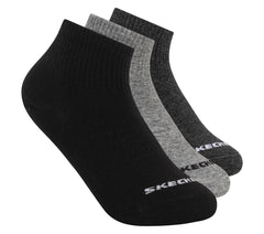 3 Pack Boys' Quarter Crew Cotton Socks | Skechers Kids