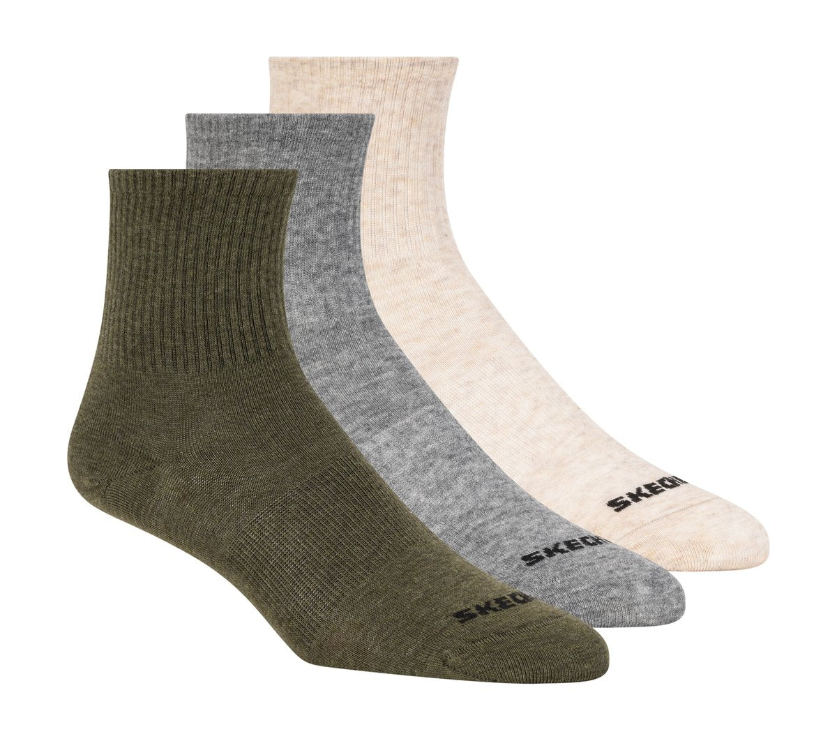 3 Pack Boys' Crew Cotton Socks | Skechers Kids