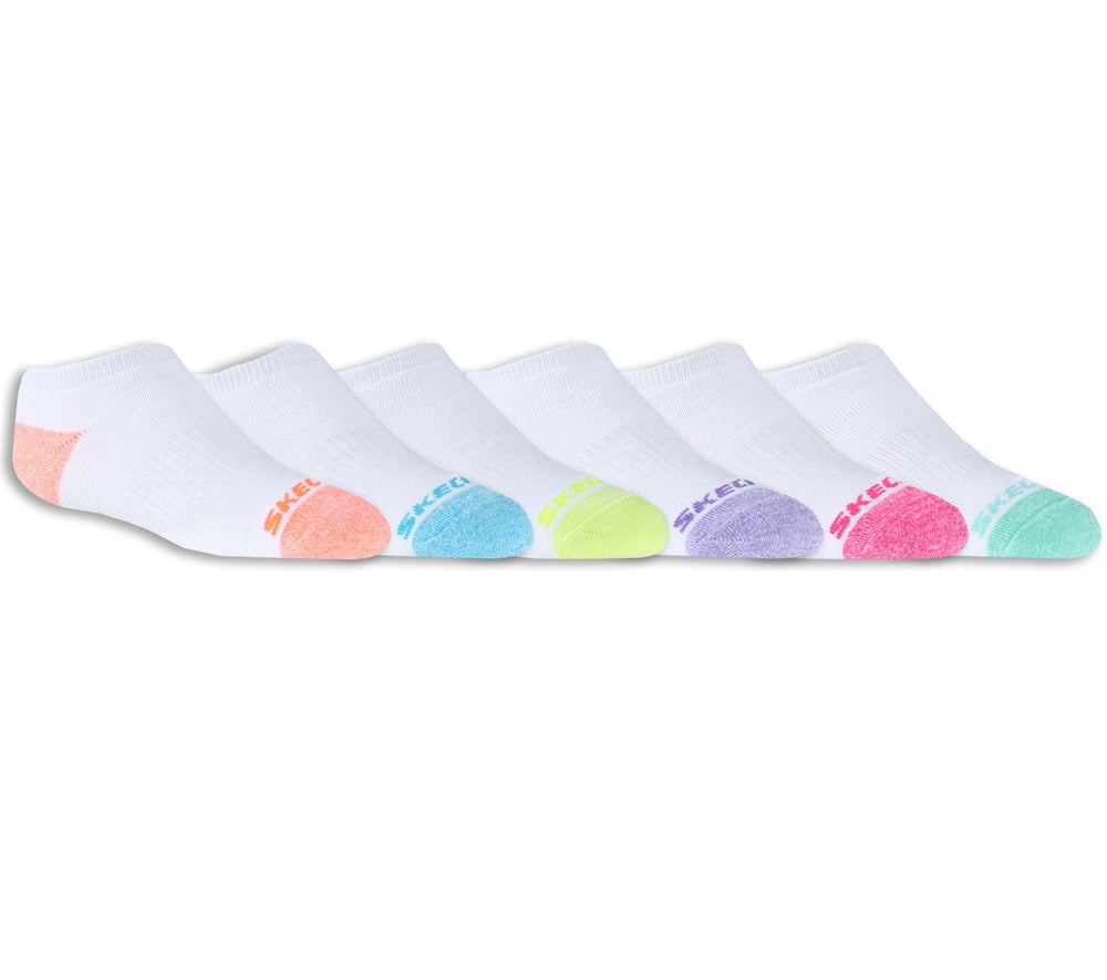 6 Pack Low Cut Walking Socks | Skechers Kids