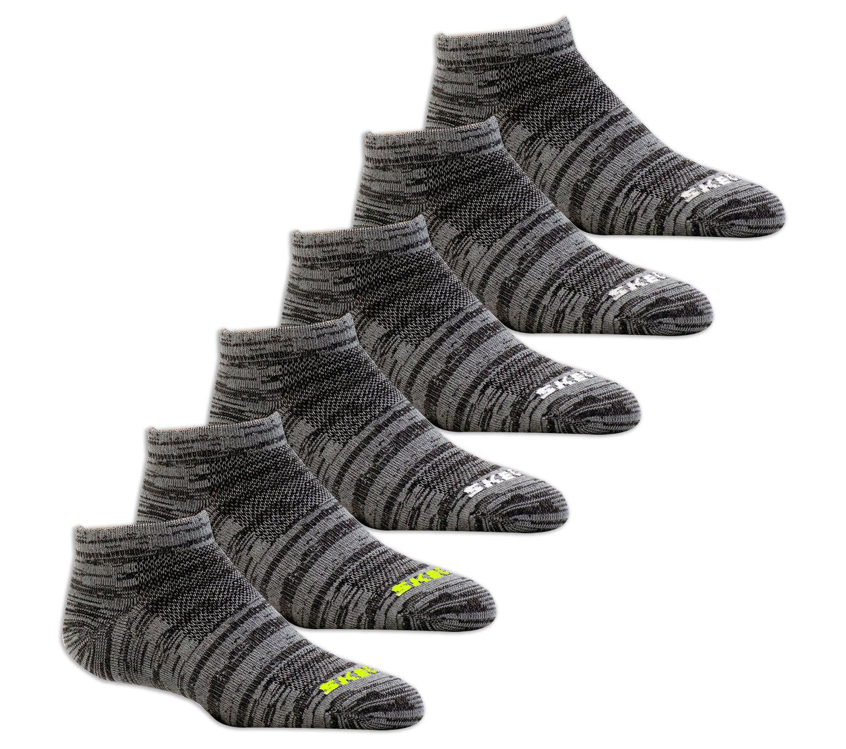 6 Pack Low Cut Non Terry Socks | Skechers Kids