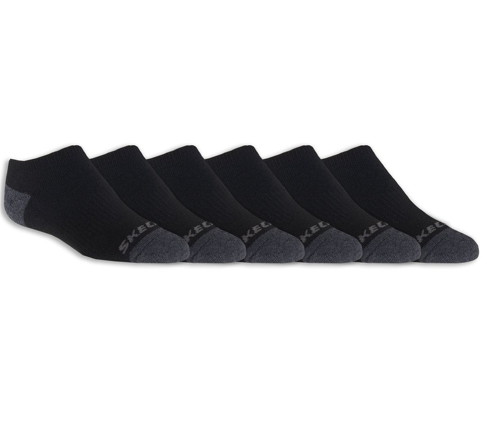 6 Pack Boys' No Show Socks | Skechers Kids
